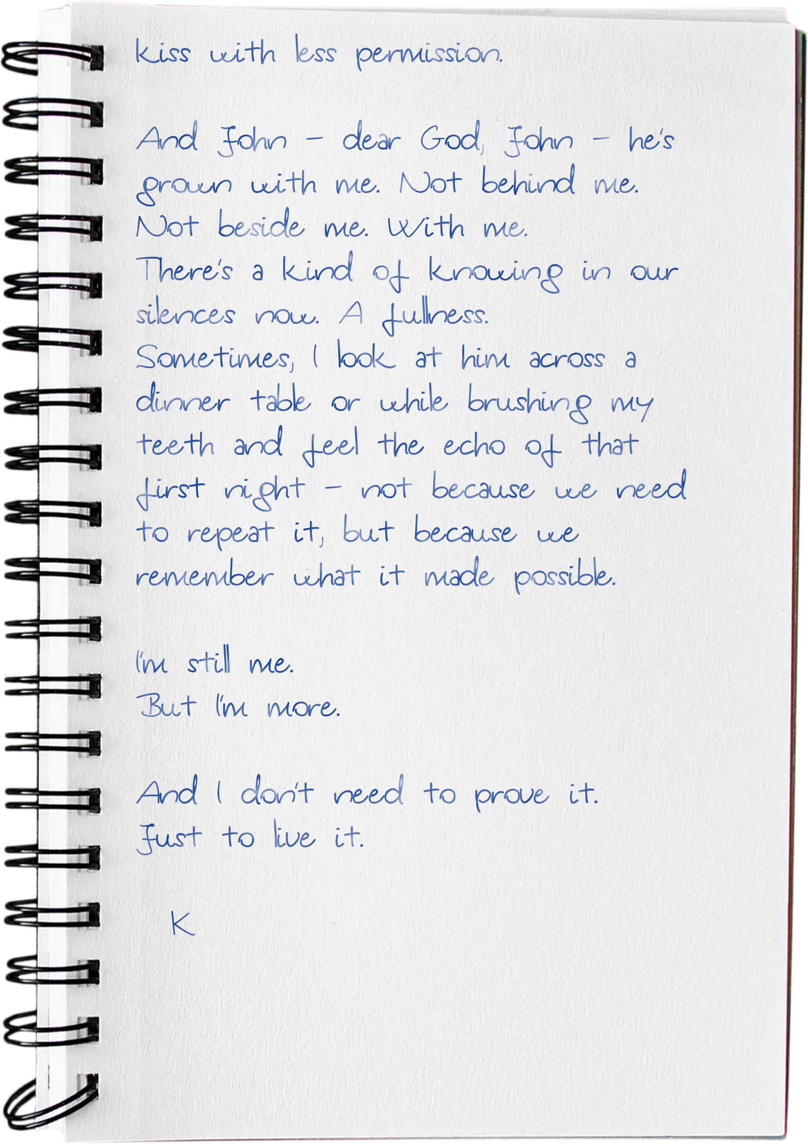 A novel about quiet permission, shared freedom, and the echo of intimacy that lingers long after the lights go out.